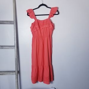 LC LAUREN CONRAD PINKISH ORANGE DRESS SIZE SMALL
